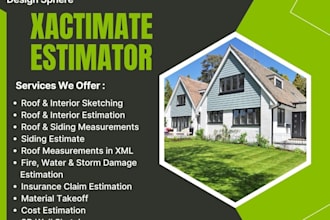 do xactimate estimates roof wall and interior estimation