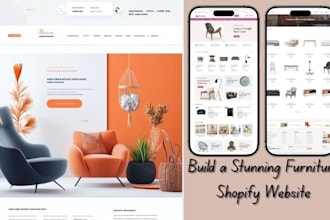 build shopify furniture store home decor shopify website, product upload listing