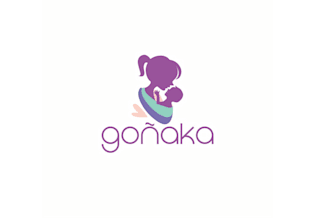 design playful joyful baby wearing community consulting services logo