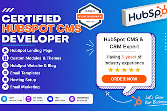 be hubspot cms expert website developer