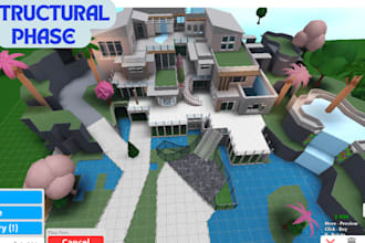 build a house for you in bloxburg and do unique interior and exterior decoration