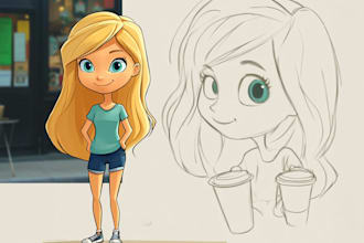 draw any cartoon illustration