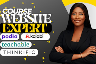 kajabi website online course kajabi expert landing page teachable podia simplero