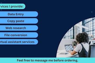 do data entry, copy paste and product listing