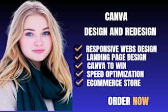 design, redesign or migrate canva to wix weebly website wix website design SEO