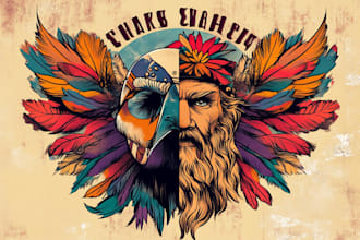 create any design in traditional tattoo or old school style