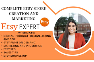 create etsy digital setup etsy shop setup etsy seo shop promotion