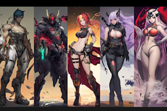 do anime and manga character art illustration, chibi or fan art