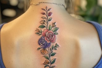 draw a custom tattoo design from a real tattoo artist
