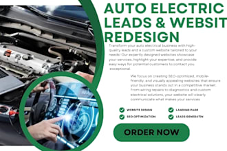 build a professional auto electric website to grow your business