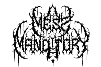 make awesome death metal, heavy metal, black metal font logo