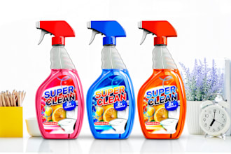 create product label design, cleaning label and supplement label design