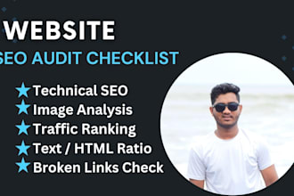 provide website seo audit checklist to improve your google ranking
