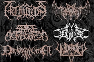 design a brutal death metal logo