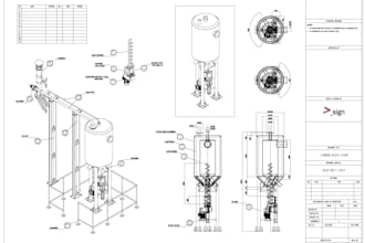 create technical assembly drawing for your product