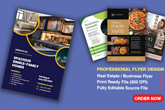 design modern business flyer or corporate flyer