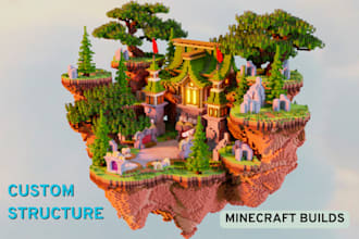 build a professional minecraft builds in java or bedrock