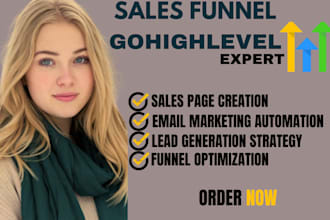 setup klaviyo, brevo, gohighlevel sales funnel for your website marketing flows