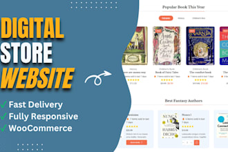 build a woocommerce digital downloads store and ecommerce website