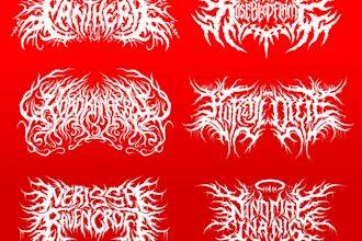 design a logo for your power, folk, or symphonic metal band
