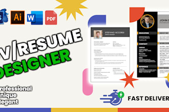 design your best professional cv,harvard cv,resume or cover letter