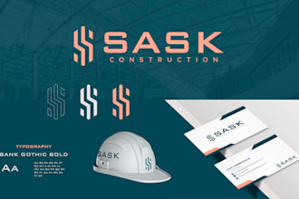 design a minimal logo and brand guidelines with copyrights