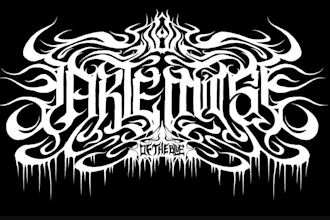 draw black, slam, or death metal logo for your band