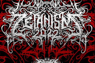 design a metal logo for cd artwork
