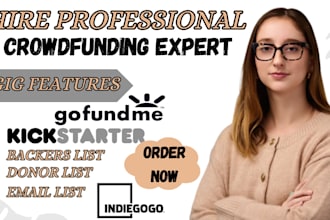 generate verified targeted active backers or email list for fundraising campaign
