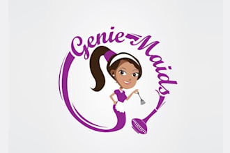 design modern cleaning services logo