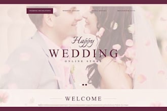 design wedding website invitation event website wedding photography website