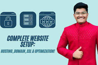 configure web hosting, domain, and install SSL for https