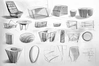 develop industrial and product design concept by sketches
