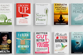 create a book cover design, ebook cover design or KDP book cover