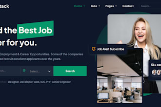 design job portal job board or recruitment wordpress website