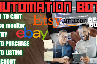 develop automated price monitor bot,purchase bot, alert bot,auto checkout bot