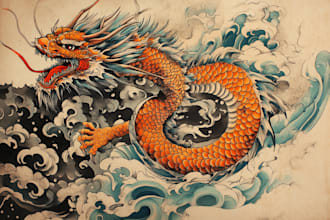 make a japanese or oriental tattoo design for you