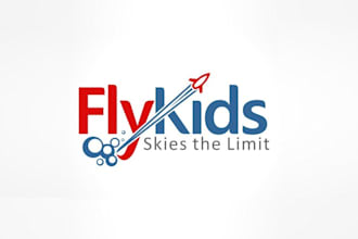 create looking fly kids ministry logo design