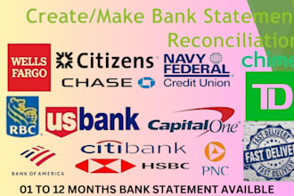 do paystub, w2, w3, w9, pay slips, 1099 forms and bank reconciliation for you