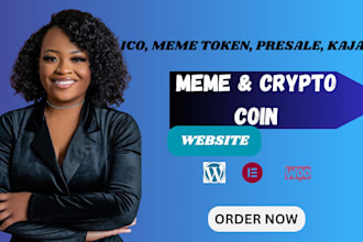 design meme coin landing page meme coin website, crypto website memecoin