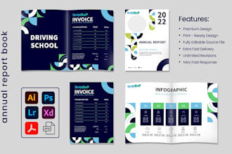 design brand guidelines, annual report, brandbook and corporate visual identity