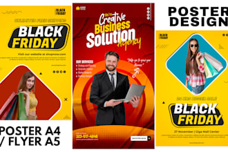 design professional poster or flyer designs, party, club, event