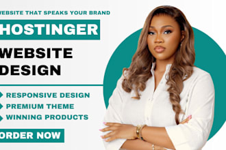 professionally design hostinger website, redesign hostinger website