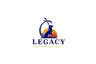 make super talented luxury dog resort logo