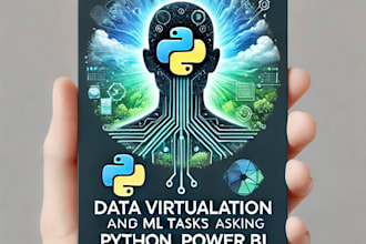 do data virtualization and ml tasks using python, power bi