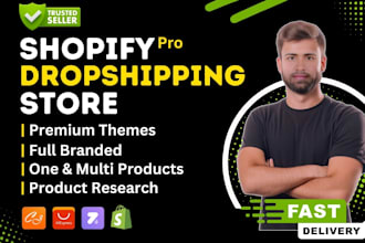 design or redesign shopify dropshipping store or website
