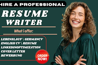 german cv english resume writing cover letter lebenslauf linkedin profile
