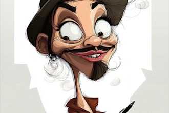 draw amazing and original cartoon caricature for you
