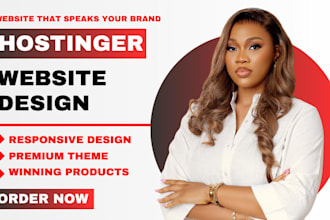 design hostinger website, build wordpress website on bluehost