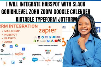 integrate hubspot with slack highlevel zoho zoom google calender airtable
